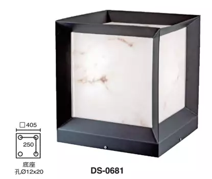 現代極簡風戶外柱頭燈